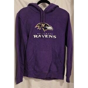 Mens NFL Baltimore Ravens Pullover Hoodie Hooded Sweatshirt Sweater Size Small